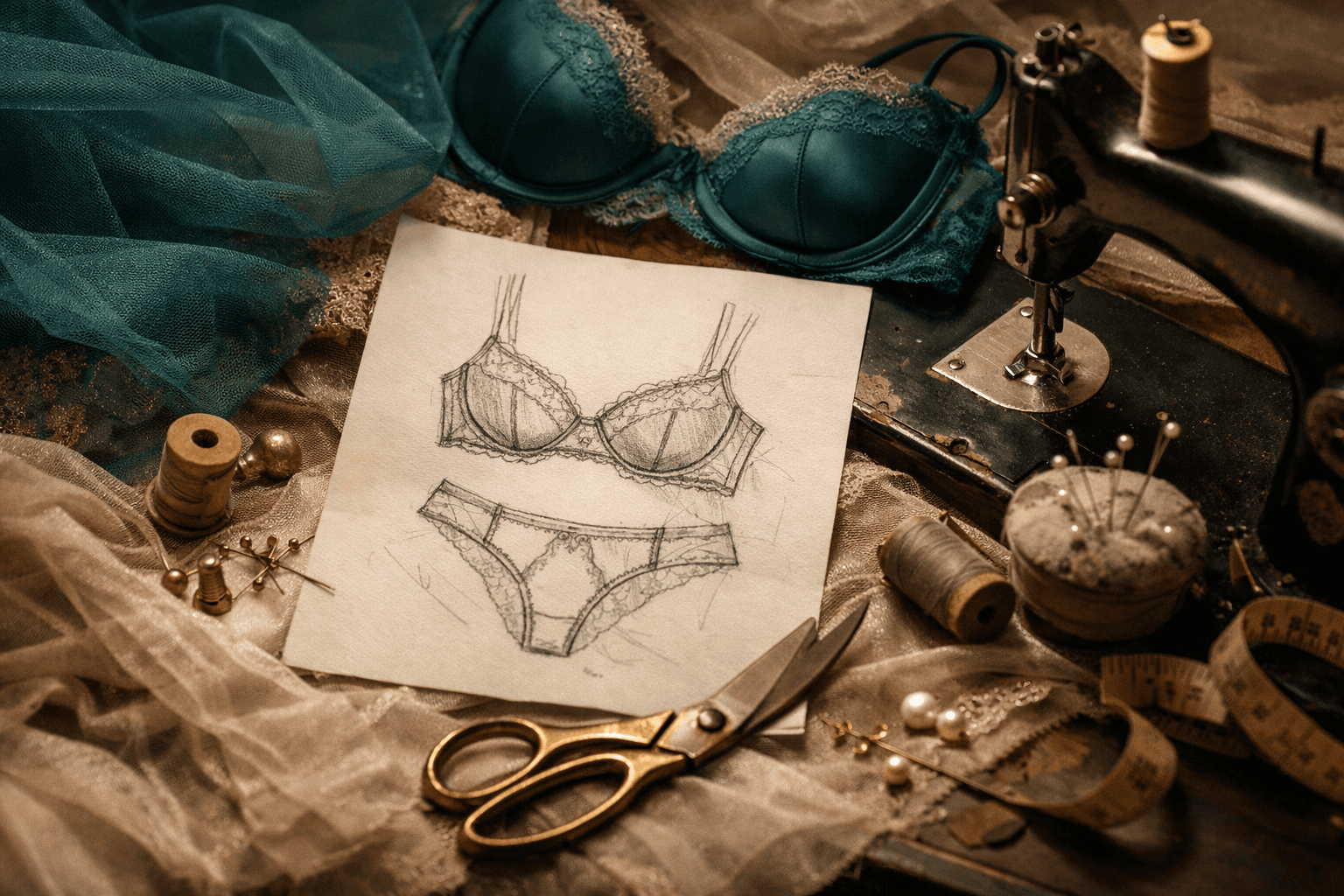 Concept sketch and design process.